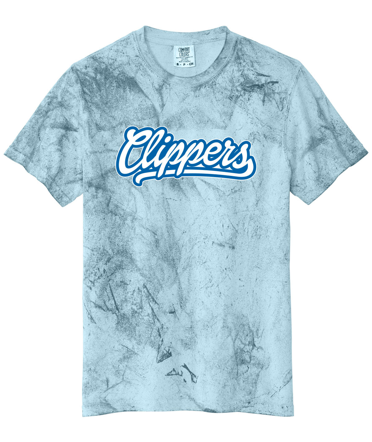 Clippers Customizable Comfort Color Colorblast Tee