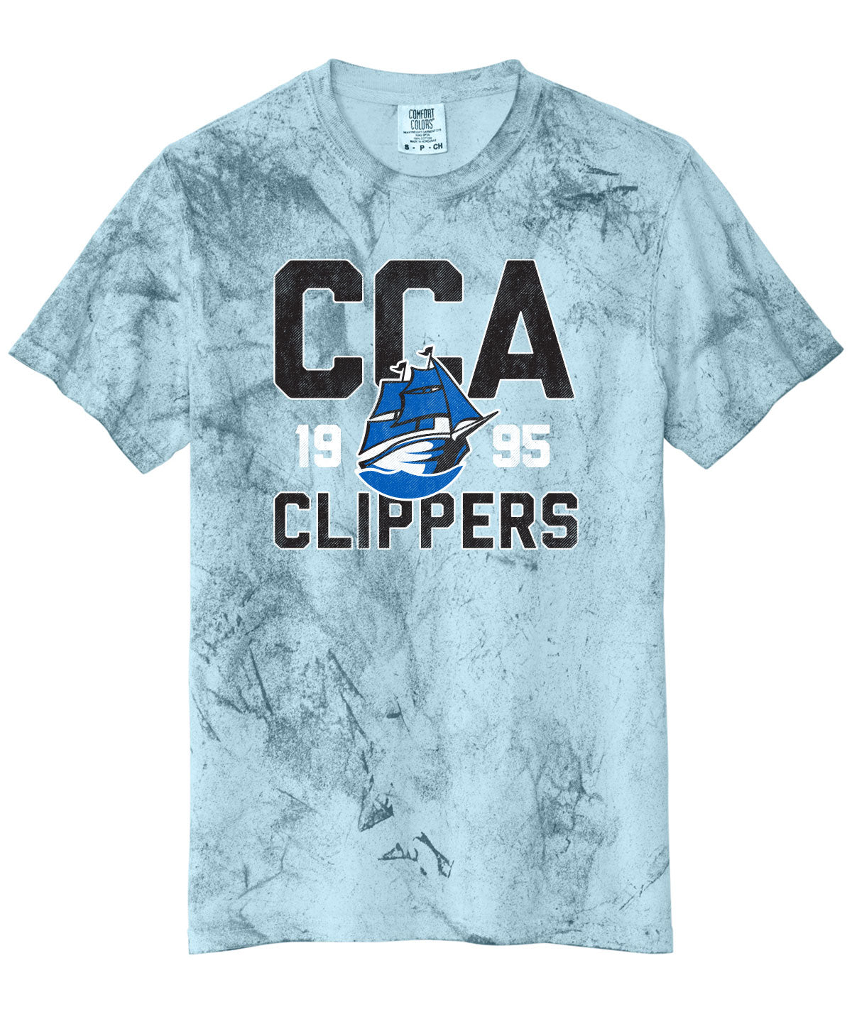 Clippers Customizable Comfort Color Colorblast Tee