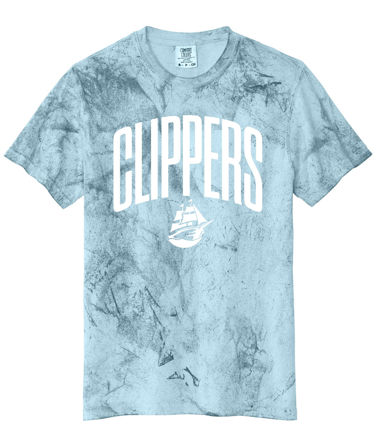 Clippers Customizable Comfort Color Colorblast Tee