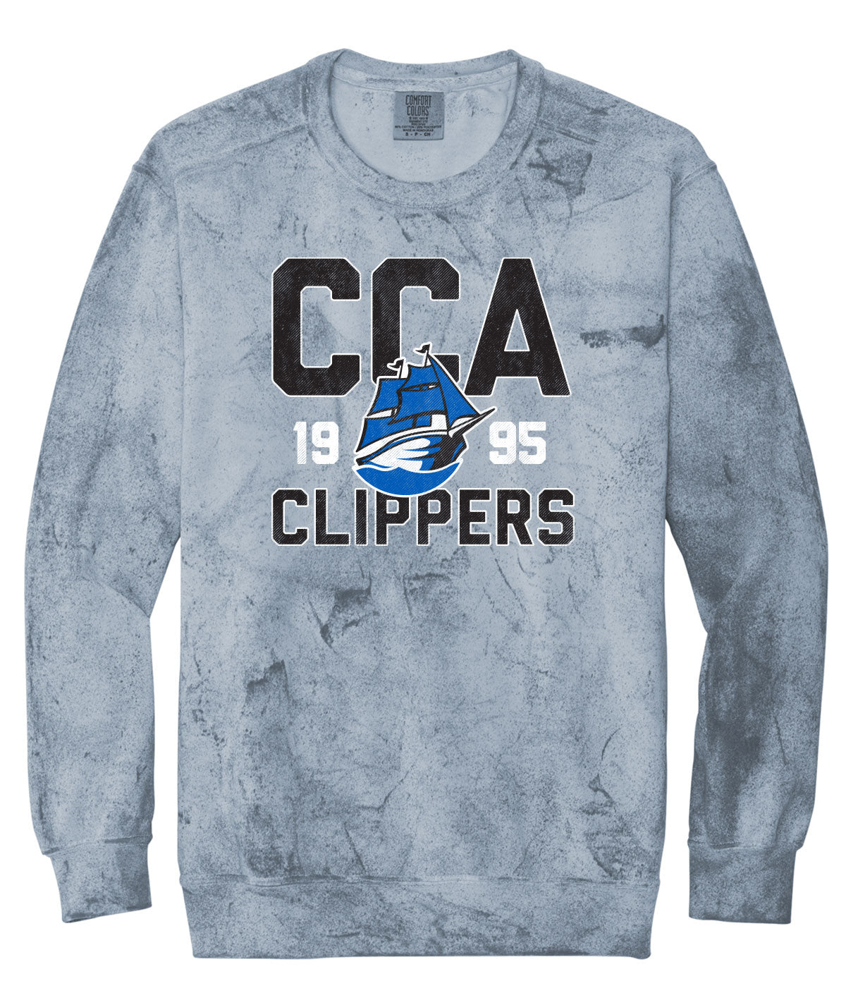 Clippers Customizable Comfort Colorblast Crewneck Sweatshirt