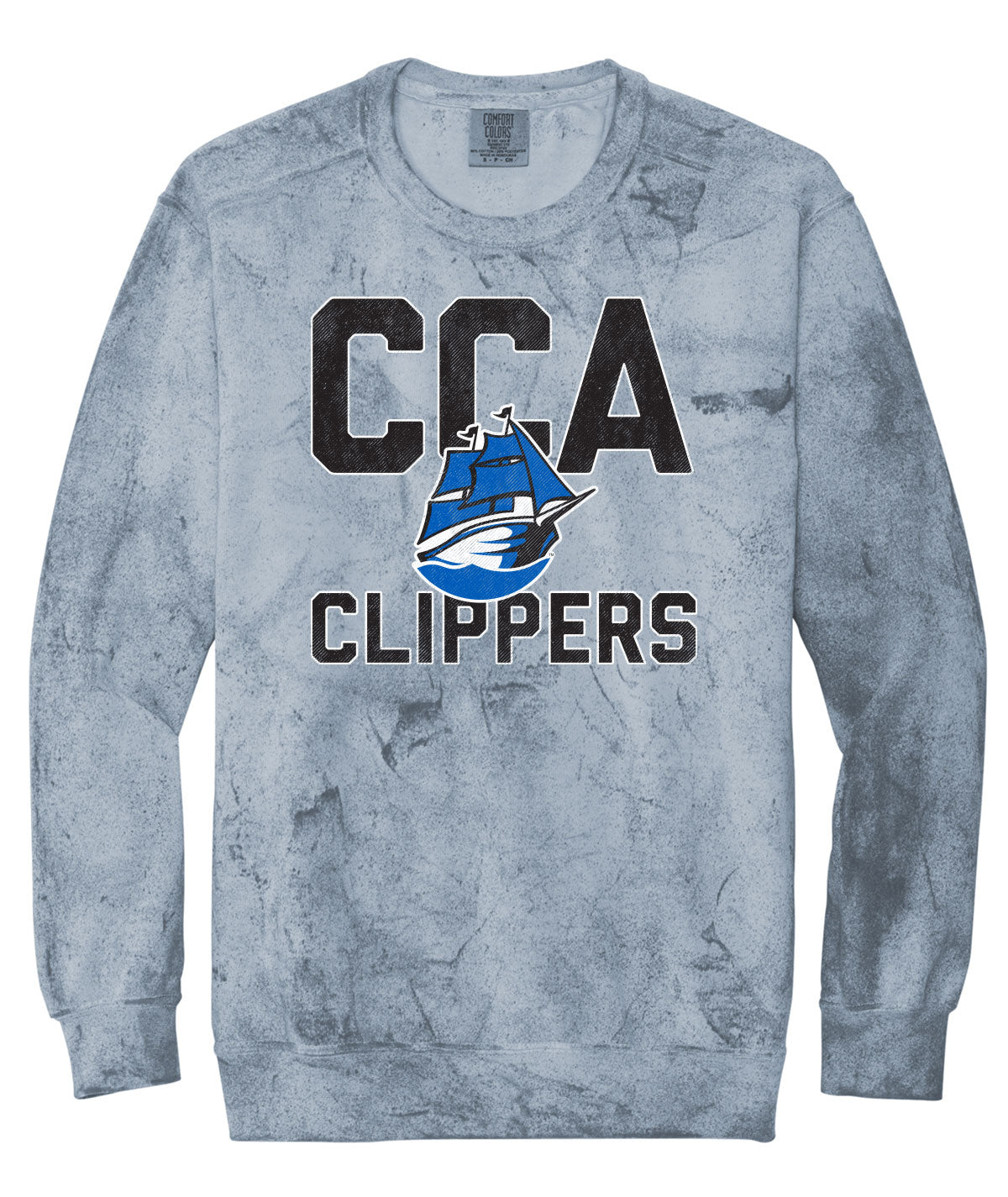 Clippers Customizable Comfort Colorblast Crewneck Sweatshirt