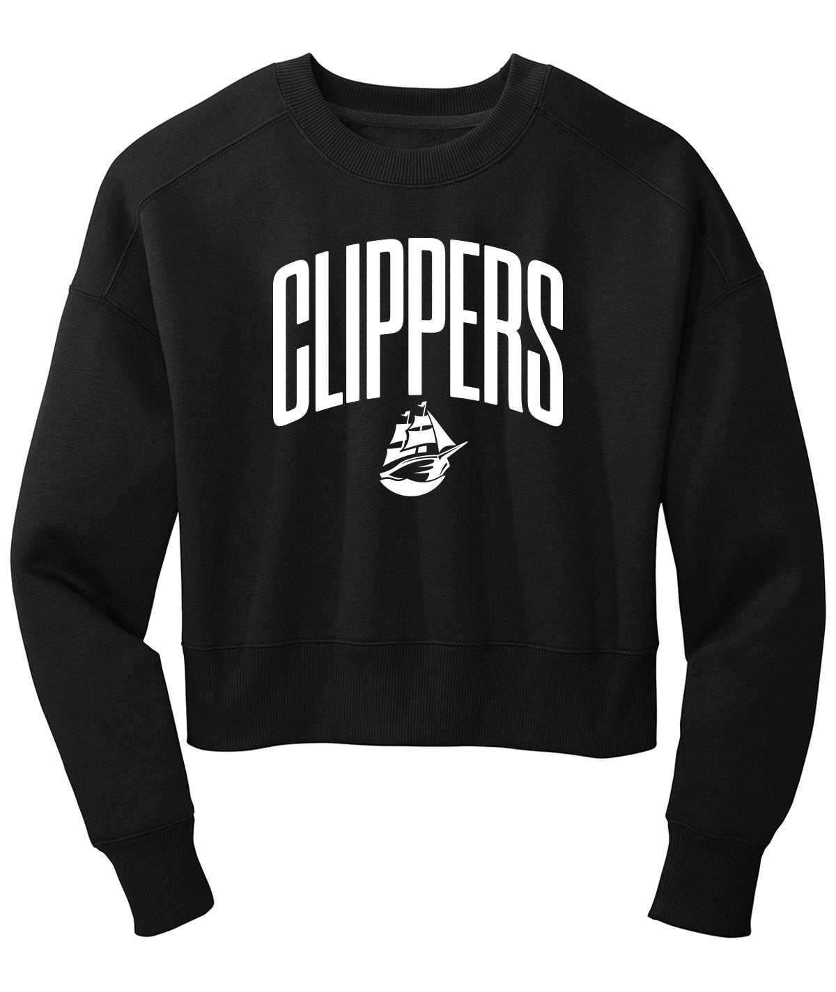 Clippers Collegiate Womens Fleece Crop Crew