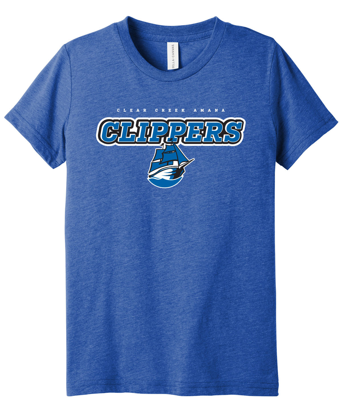 Clear Creek Amana Clippers Triblend Youth Tee