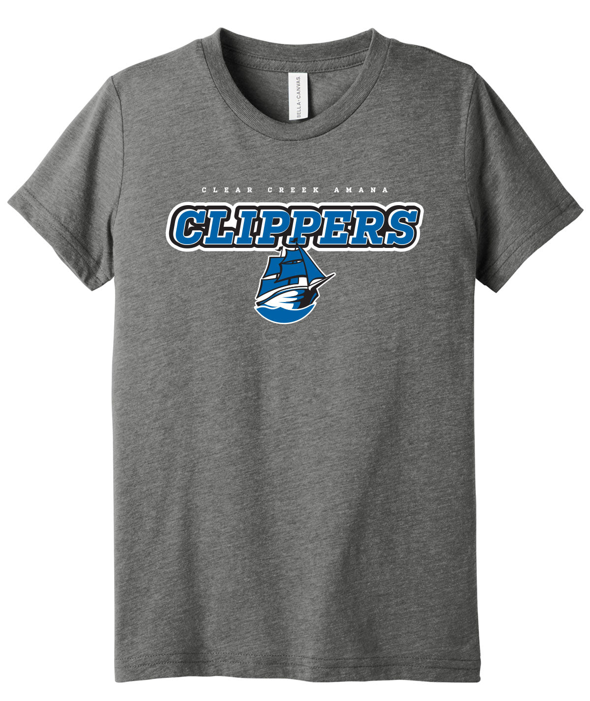 Clear Creek Amana Clippers Triblend Youth Tee