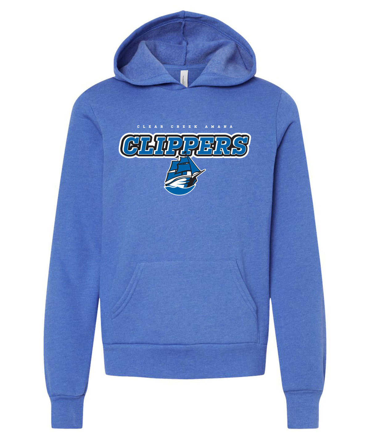 Clear Creek Amana Clippers Youth Soft Hooded Sweatshirt