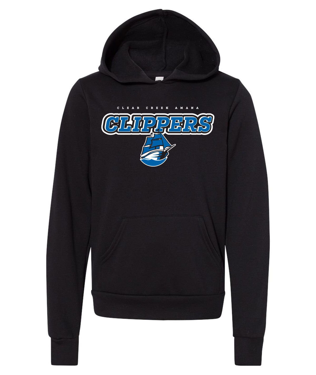 Clear Creek Amana Clippers Youth Soft Hooded Sweatshirt