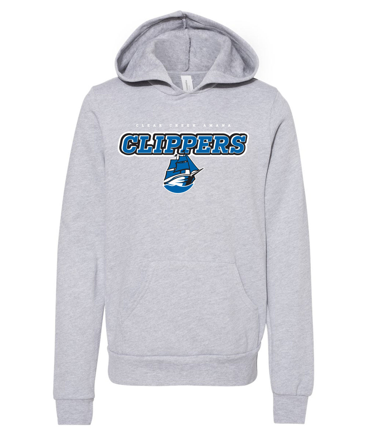Clear Creek Amana Clippers Youth Soft Hooded Sweatshirt